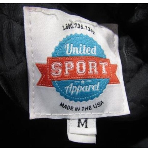 Varsity Letterman East Brunswick Tech Jacket Black Orange Men's SZ M - Picture 4 of 5